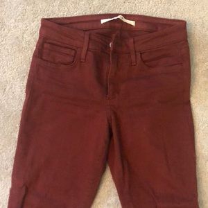 Joe’s maroon pant jeans size 27 like new